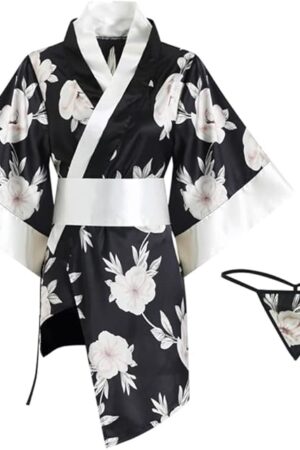 Female Japanese sexy kimono costume geisha bathrobe anime cosplay nightgown