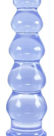 94inch 6 Beads Anal Beads Anal Dildo with Strong Suction Cup Sex Toy Butt Plug Clitoral Dildo for Woman Man - Blue