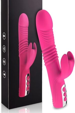 Dual Motor G-Spot & Clitoral Stimulator with 10x10 Powerful Vibrations, Waterproof, Medical-Grade Silicone, Magnetic USB Charging, Discreet Packaging, Best Adult Sex Toy for Women & Couples