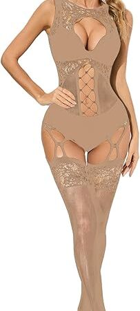 Womens Sexy Bodystocking, Exotic Fishnets Lingerie Party, Bodysuit Rave Outfits Club