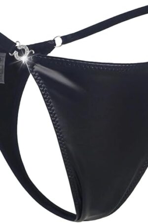G-String Thongs for Women Sexy Underwear Adjustable String Thong T-Back Bikini Panties Cotton Crotch Underpants, S-XXL