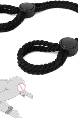 BDSM Sex Restraints Adjustable Sexual Bondage Rope for Couples Sex Toy, Bed Bondage Strap Wrist & Leg Cuffs for SM Games Play for Men Women