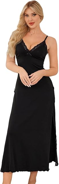 Women's Lingerie Sexy Nightwear Spaghetti Strap Nightgown Sexy Babydoll Chemise Sleepshirts S-XL