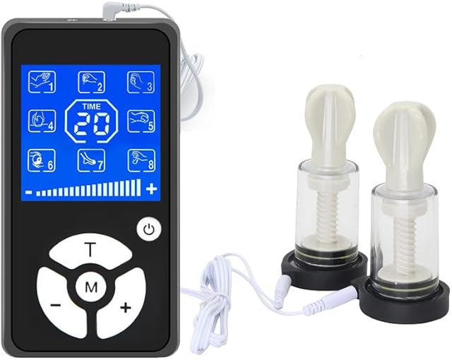 Electric Shock Nipple Clamp, Nipple Clamp Nipple Suction Cup Kit SM Adult Sex Toy, Role Play