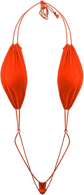 Women's Sexy G String Slingshot Bikini Micro Bikini Thongs Halter Lingerie Swimsuit Extreme Slingshot Sexy Slutty