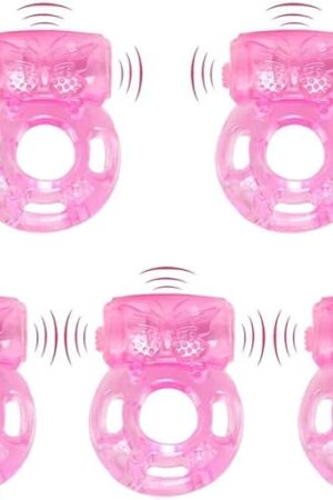 5 Pcs Disposable Vibrating Penis Ring, Clitoral Mini G spot Stimulatorfor Increased Stamina & Enhanced Erections, Female Clit Vibrator Adult ToyImproved Female Pleasure