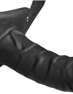 Erection Assist Hollow Silicone Strap On, Black (AD238)