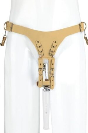 Vibrator Bondage Belt Harness Sex Bondage Gear & Accessory, Sex Toys Forced Orgasm Belt with Adjustable Leather Handcuffs, Sexual Pleasure Tools for Women (Wand or Vibrator not Included)