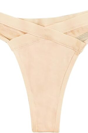 Women's Low Waist Mesh Sheer Sexy Lingerie Briefs See Through Cheeky Panties Hollow G-String Thongs Underwear