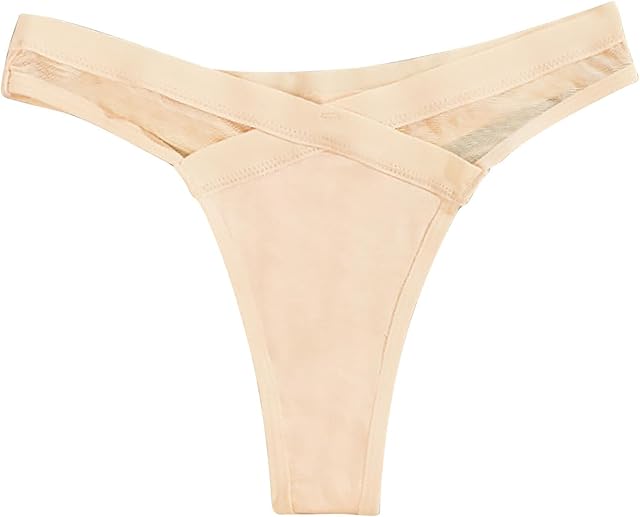 Women's Low Waist Mesh Sheer Sexy Lingerie Briefs See Through Cheeky Panties Hollow G-String Thongs Underwear