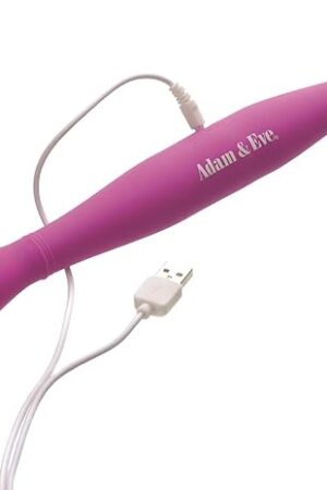 Adam & Eve The Joystick Rechargeable Double, Ended Wand Massager, 14.5", Purple