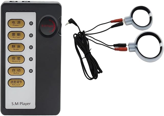 Electric Shock Cock Rings Penis Rings Extender Enlarger Enhancer Electric Shock Penis Rings for Adult Men Masturbators Sex Toys