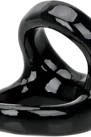 Delay Ejaculation Penis Rings Male Dick Erection Stretcher Extender Cock Rings Sex Toys for Men Double Cockring BDSM Toys(Black)