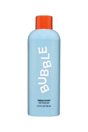 Bubble Skincare Fresh Start Gel Face Wash - Gentle PHA Exfoliating Facial Cleanser to Reduce Oil + De-Clog Pores - Daily Face Cleanser with Aloe Vera to Soothe Sensitive Skin - Vegan Skin Care (125ml)