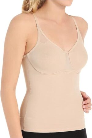 womens Extra Firm Sexy Sheer Shaping Underwire Camisole