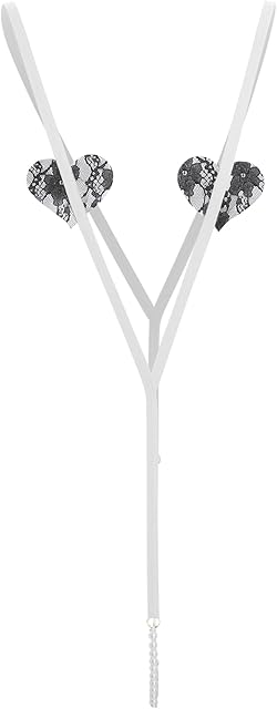 Women Sexy Extreme Micro Monokini Swimsuit Faux Pearls Decoration Sling Bodysuit Nightwear