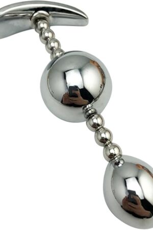 Anal Trainer Metal Stainless Steel Pull Bead Anal Training Plug Anal Training Plug Adult Sex Toy