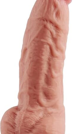 Huge Dildo, Thick Dildo with Strong Suction Cup,Silicone Lifelike Penis with Small Glans Thick Body for Women