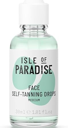 Isle of Paradise Self Tanning Drops - Color Correcting Self Tan Drops for Gradual Glow, Vegan and Cruelty Free, 101 Fl Oz