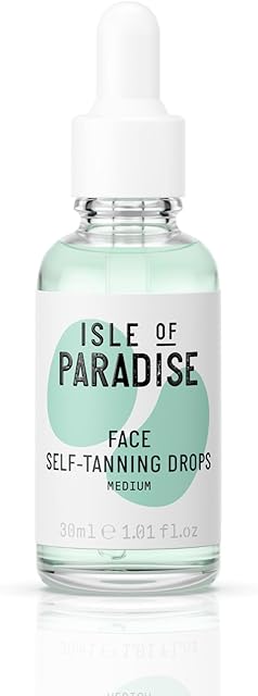 Isle of Paradise Self Tanning Drops - Color Correcting Self Tan Drops for Gradual Glow, Vegan and Cruelty Free, 101 Fl Oz
