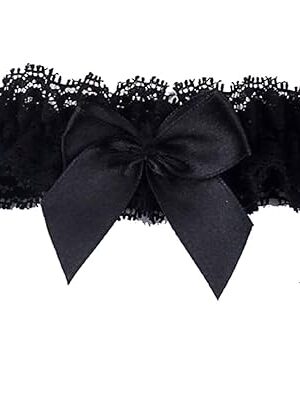 Womens garters Wedding Garters for Bride with Bow Party Prom Leg Lace Garter