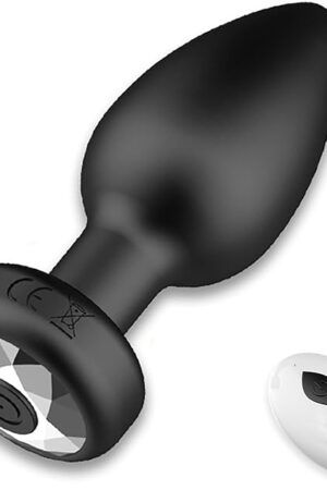 Anal Plug Adult Sex Toy,Adult Sex Toys and Games for Men Women,Wireless Remote Control 10 Frequency Vibration,Small Butt Plug for Female Male Prostate Massage Vibrating Anal Sex Toys for Men,Black