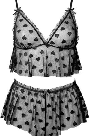 Women Lingerie Set Sexy Lace Bra and Panty Set 2 Piece Lace Babydoll Lingerie for Women Sexy Naughty Play A4