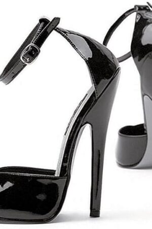 Women's 6 Inch Heel Fetish Pump with Ankle Strap
