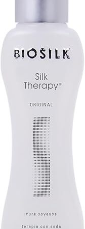 BioSilk Silk Therapy Original, Reconstructing Treatment For Adding Shine & Helping Prevent Split Ends, Sulfate, Paraben, & Cruelty-Free, 2.26 Oz