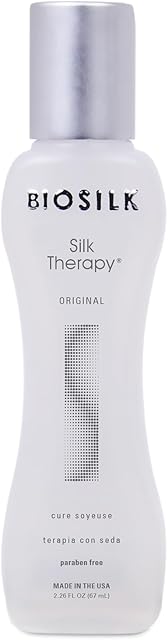 BioSilk Silk Therapy Original, Reconstructing Treatment For Adding Shine & Helping Prevent Split Ends, Sulfate, Paraben, & Cruelty-Free, 2.26 Oz