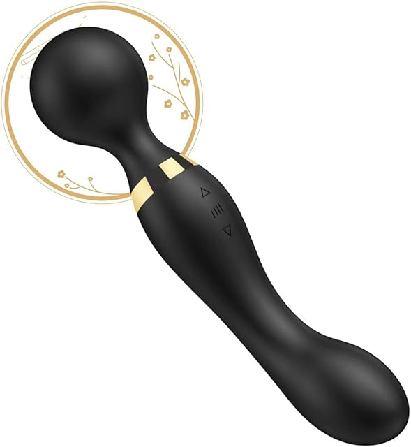 High Frequency Dual Head Vibrator ?Vibrator Wand? Sex Toys?Wand Massager,Dildo Vibrator,Adult Toys for Women,Adult Toys?Female Vibrator?Sex Toys Women,Thrusting Dildo?8-Speed 20 Frequency Vibration