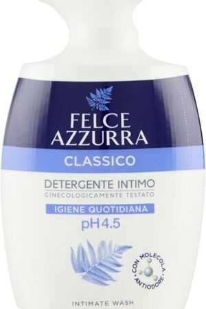 Felce Azzurra Classico Intimate Wash pH 45 250 ml, 84 Fl Oz made in Italy [italian import]