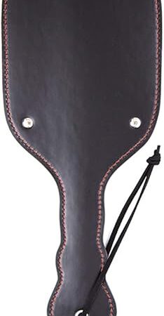Faux Leather Large Spanking Paddle for Adult Exciting Impact Play Sex Toys, Black