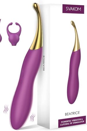 Clitoral Vibrator Sex Toys for Women - SVAKOM Female Squirting Vibrators Clit G-Spot Dildo Nipple Stimulator Anal Vibe - High Frequency Personal Massager Wand Adult Sensory Toy 2 Silicone Heads