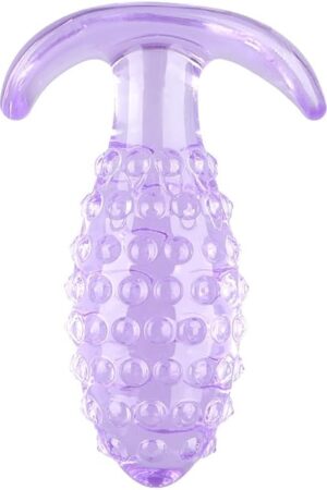 Anal Sex Toy Beads Silicone Butt Plug Prostate Massager with Safe Flexible Soft Liquid Unisex G Spot Anal Sex Toy Expander Dildo Thrusting Toys