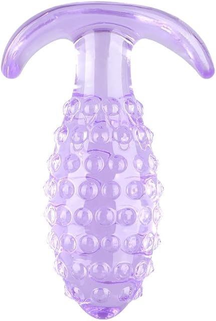 Anal Sex Toy Beads Silicone Butt Plug Prostate Massager with Safe Flexible Soft Liquid Unisex G Spot Anal Sex Toy Expander Dildo Thrusting Toys