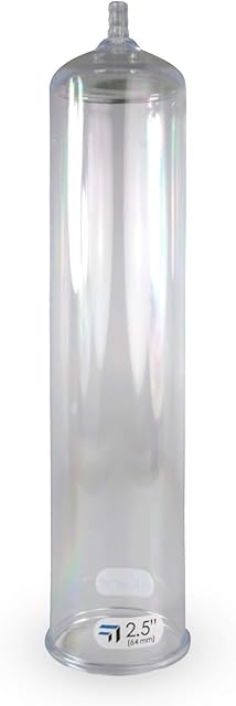 LeLuv Cylinder 2.5 inch Diameter by 12 inch Length Barbed Fitting for Vacuum Pump Zgrip Bgrip Tgrip