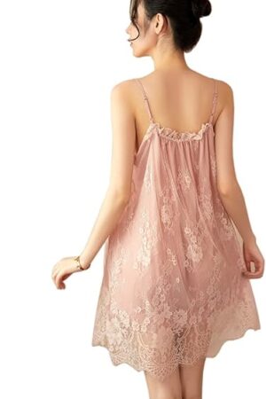 Women's Vintage Lace Princess Pajamas Lolita Underwear Gothic Sling Pajamas