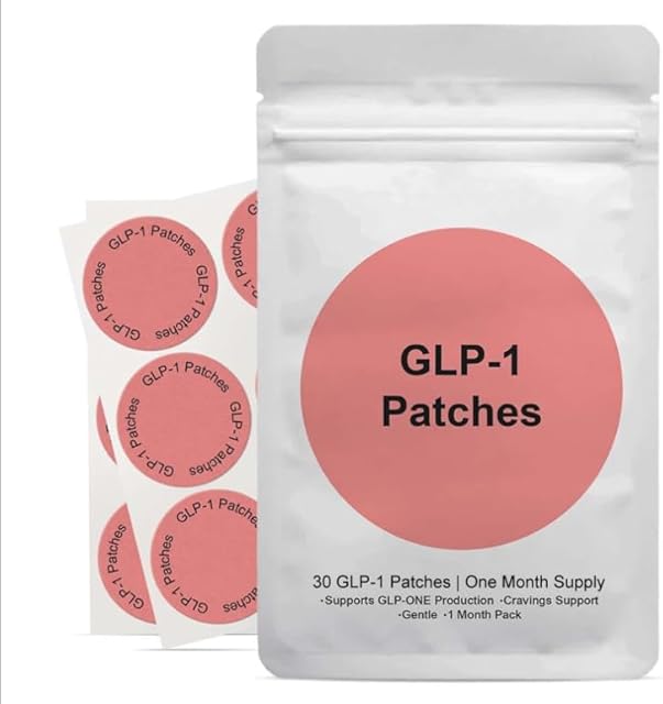 GLP-1 Patches with L Glutamine, Berberine, Chromium, Pomegranate and Cinnamon - ?30 Count-z1? (1)