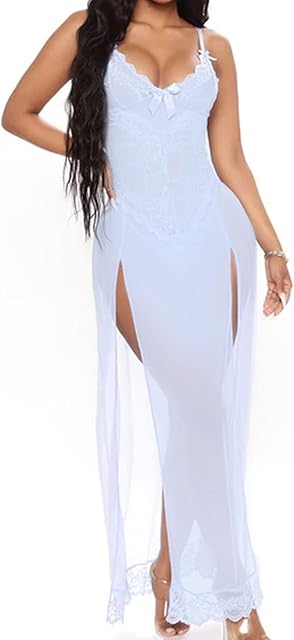 Women Lingerie Babydoll Sexy Nightgown Lace Chemise Exotic Sleepwear Nighty