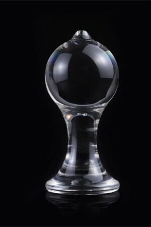 Big Ball Transparent Crystal Anal Butt Plugs Stimulation Masturbation Ball Trainer Couple Flirt Adult Anal Sex Toys(M)
