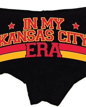 In My Kansas City Era Panties for WomenCheeky Red and Yellow Boyshorts, Comfortable Low-Rise Cotton Underwear