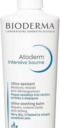 Bioderma Atoderm Intensive Balm, Hydrating Balm for Dry to Atopic Sensitive Skin, Face & Body Moisturizer with Ultra Soothing Anti-Itching Formula, Fragrance-Free, Non-Greasy & Non-Sticky for Family