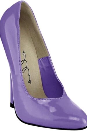 6" Heel Fetish Pump. Purple