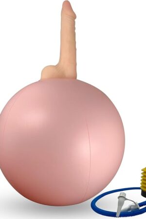 Inflatable Sex Ball Sex Toys with Realistic Dildo Anal Pump Plug Sex Dildo with Quick Release Valve Expansion Training Anal Dildo Buttplug for Men Women BDSM Anal Plug Anal Sex Toys