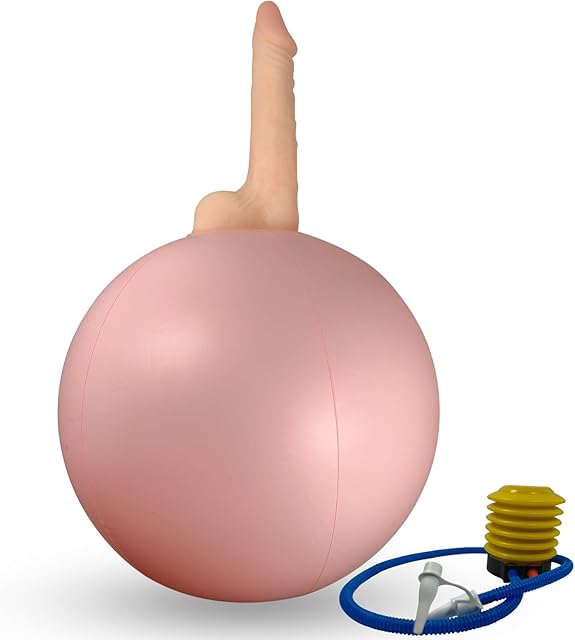Inflatable Sex Ball Sex Toys with Realistic Dildo Anal Pump Plug Sex Dildo with Quick Release Valve Expansion Training Anal Dildo Buttplug for Men Women BDSM Anal Plug Anal Sex Toys