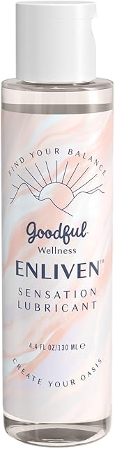 Goodful Wellness Enliven Intimate Accessory Gel ? Water-Based, Hypoallergenic Formula for Comfortable Use with Accessories, Long-Lasting, Non-Sticky, Gentle for Sensitive Skin (1)