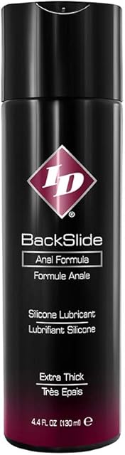 ID Lubricants Backslide Personal Lubricant Anal Lube Silicone Bottle, Black_backslide, 4.4 Fl Oz,1 Count, (BCK-04)