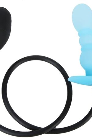 Inflatable Anal Plug Beads with Quick Release Valve Luminous Anal Balloon Pump Butt Plugs for Male Prostate Massager& Female Clitoral G-Spot Dildo BDSM Vagina Anal Hook Sex Toy Anus Balls Fetish