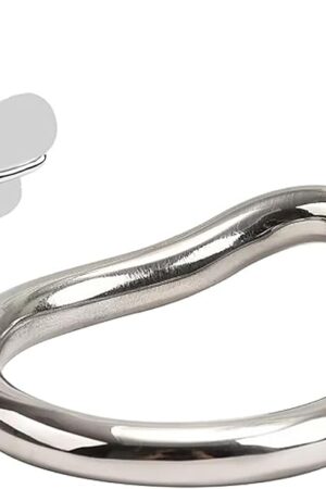 Cock Ring Sex Toys for Men Scrotum Training, Stainless Steel Penis Ring/Pleasure Rings SM Bondage Pendant Devices for Mens (45mm)